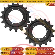 2PCS 8 Hole 17 Teeth Drive Sprocket fits New Holland C178 LT185 Case TV380 420CT