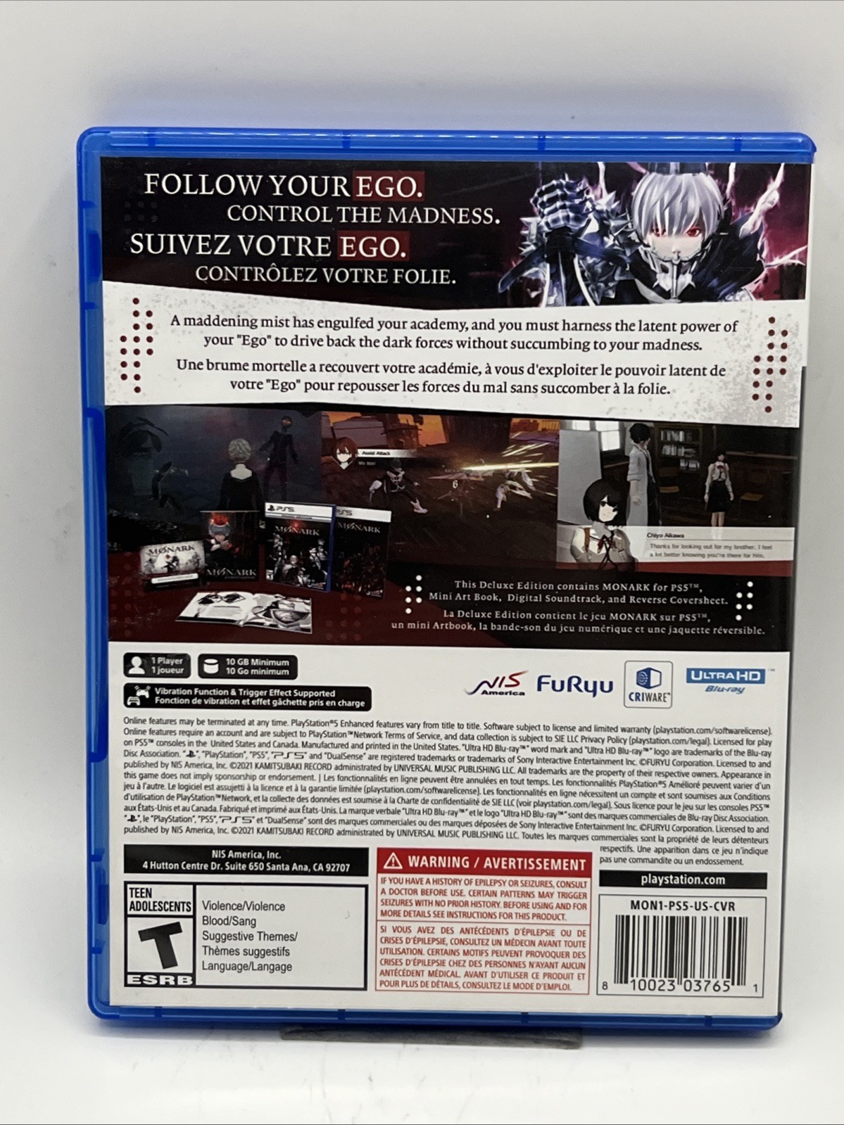Monark Deluxe Edition - Sony PlayStation 5 Great Condition PS5 NIS America