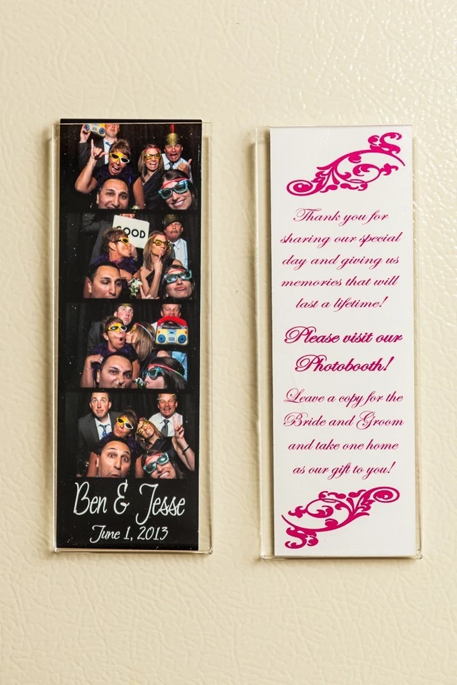 100 Acrylic magnet Photo Booth Frame 2x6 acrylic magnet picture frames w/ insert - Image 2 of 4