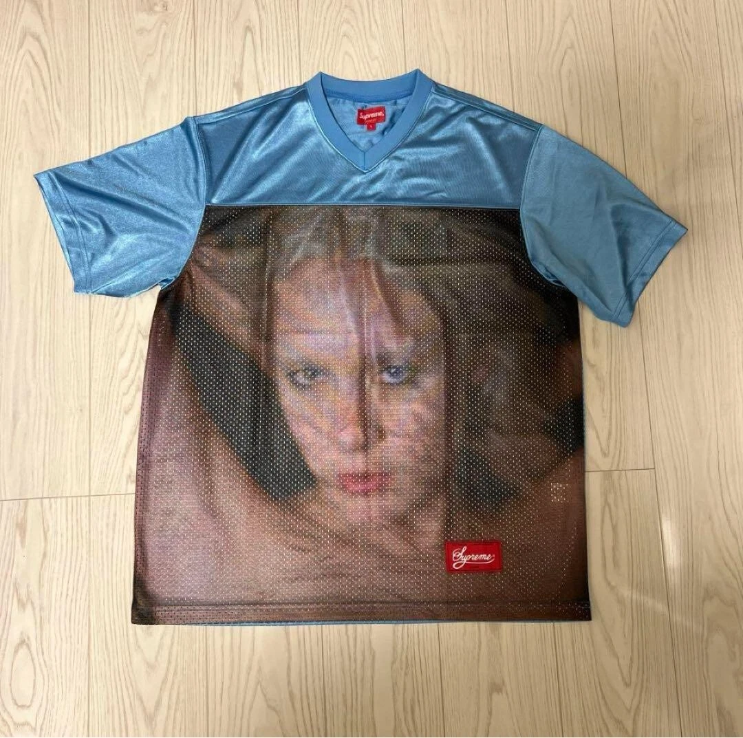 Maillot de football Supreme Gummo 22SS bleu taille L