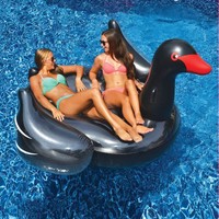 Giant Black Swan - Large Inflatable Vinyl Pool Float - 76 X 46 on sale Giant Black Swan - Large Inflatable Vinyl Pool Float - 76 X 46 on sale