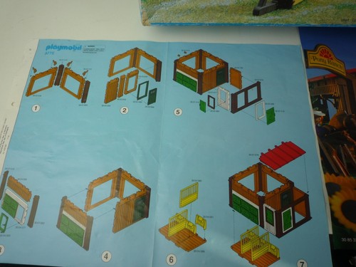 VINTAGE PLAYMOBIL 3775 PONY RANCH MIT FIGUREN & PFERDEN KOMPLETT MIT BOX - Bild 16 von 21