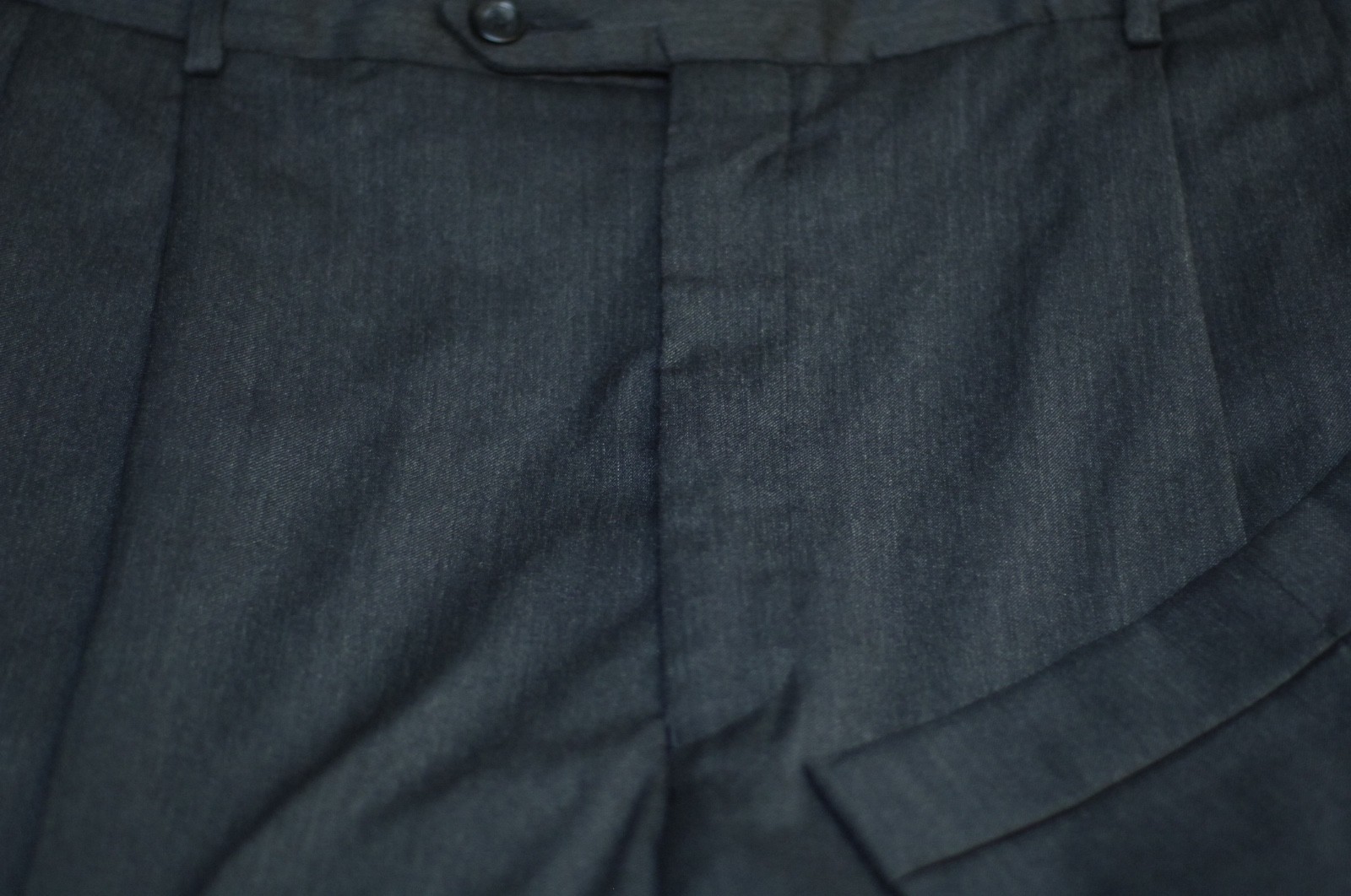 Jos a Riva men Firma grey Scuro Lana Vestito Pieghettato Pantaloni 38 x 28 Jos a Riva men Firma grey Scuro Lana Vestito Pieghettato Pantaloni 38 x 28