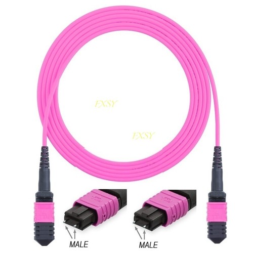 2m MPO Male To MPO Male 12 Fibers OM4 Type A Trunk Pre-terminated Cable Project - 第 1/4 張圖片
