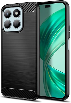 BLACK COVER For HONOR X8C CARBON SILICONE TPU SOFT SHOCKPROOF CASE