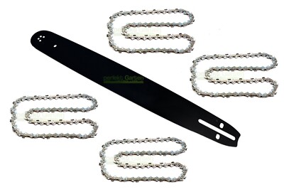 50cm Schwert + 4X Kette für FUXTEC FX-KSE152 / TimberTech KS52 KS5200 Kettensäge