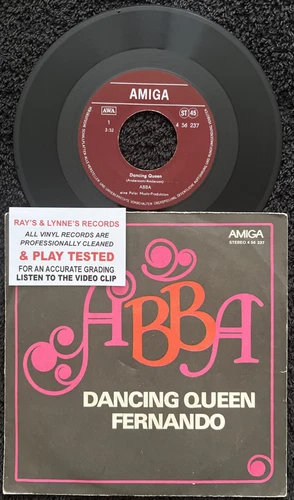 ABBA – Dancing Queen / Fernando 7" Vinyl IMPORT (GDR) 1976 TESTED EX+/EX VIDEO