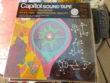 CAPITOL SOUND TAPE 1200' BLANK REEL TO TREEL SEALED 1.5 MIL 7" REEL UNRECORDED
