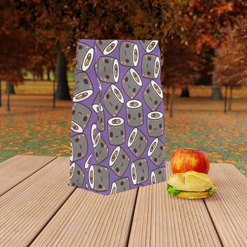 Süße Brotzeittasche mit Sushi-Druck, lustiges Feinschmeckerzubehör, Kinderrucksack, Bento-Tasche - Bild 7 von 10