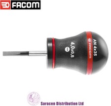 FACOM PROTWIST STUBBY SLOTTED SCREWDRIVER, SHORT BLADE - AN6.5x35