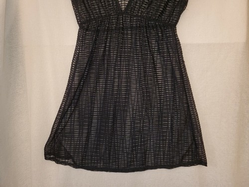 Jordan Taylor Black Mesh Swimwear Cover up Vestido / Lencería Talla S de las Mujeres - Imagen 3 de 6
