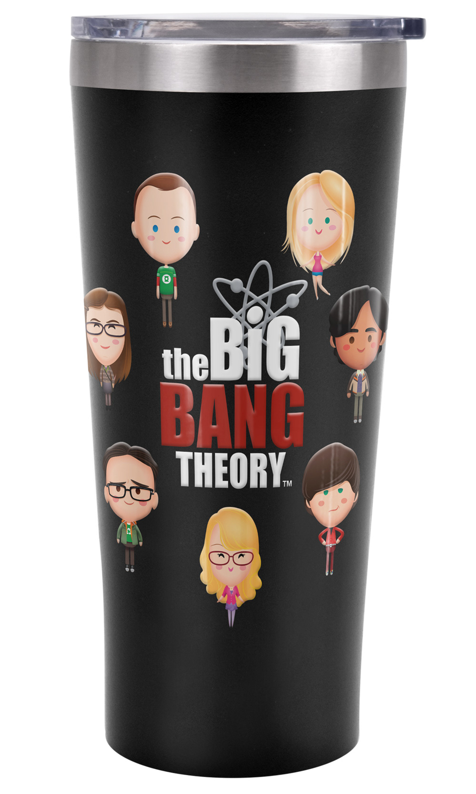 Big Bang Theory Emojis Tumbler 20oz Vacuum Insulated Leak Resistant