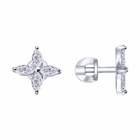 Ohrstecker Silber Silberohrstecker Ohrringe Zirkonia Stein Echtschmuck