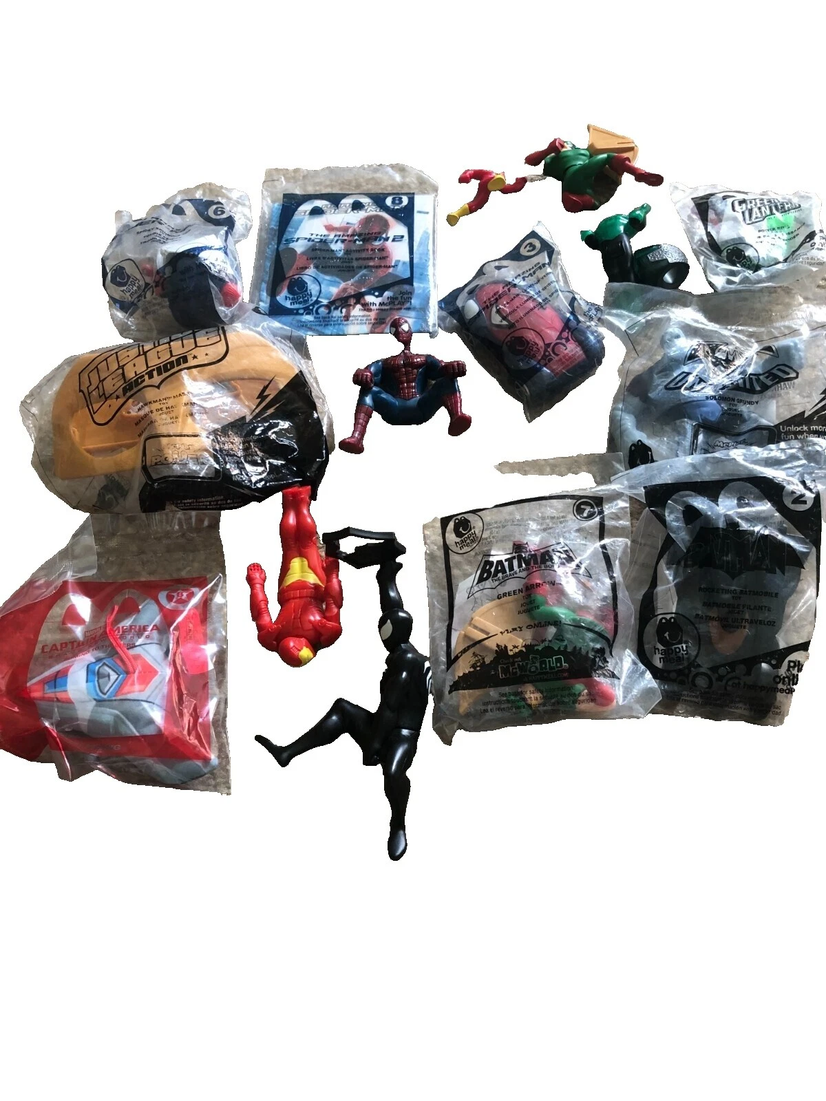 Bonecos de ação de super-heróis McDonald's