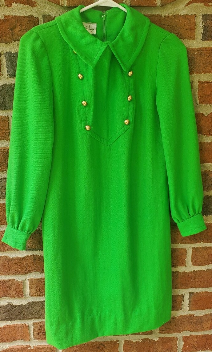 jonathan green top dress Vtg Logan Shapeless Girl's Size 7 1970's Long Sleeve Hip Growth accelerator