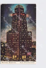 PPC Postcard CA California San Francisco Hotel Empire Exterior Advertising View