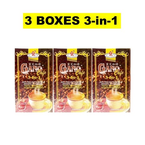 1-60 Boxes Organic Gano Excel Ganoderma Coffee Ganocafe 3in1 Kopi Cafe Latte - Picture 9 of 18