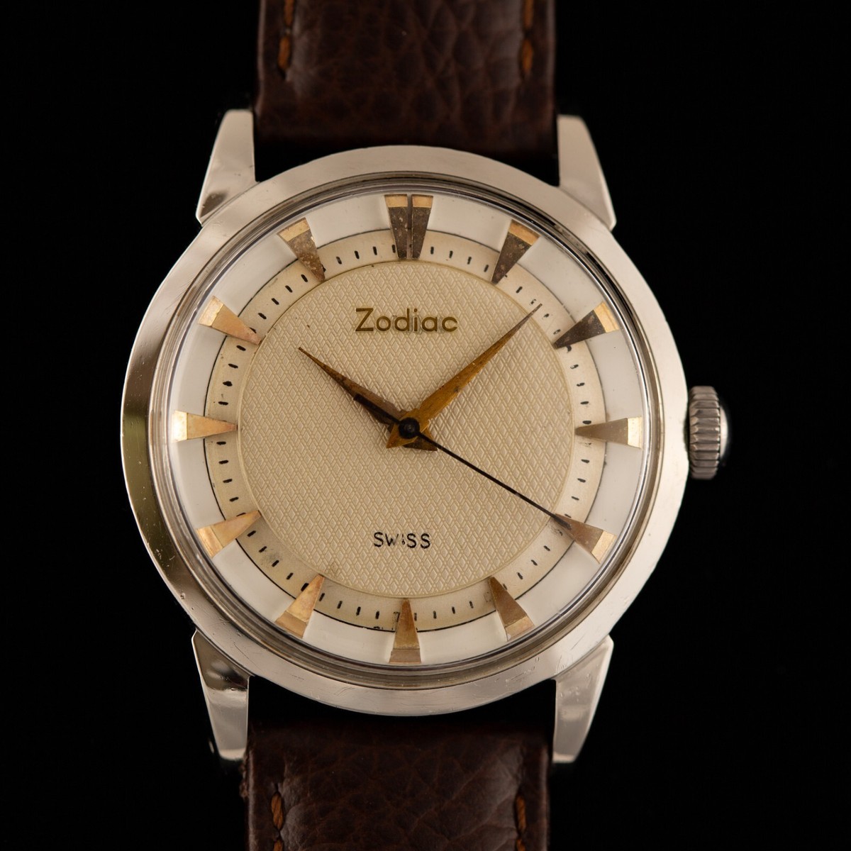 1950s Zodiac Glorious Ref. 772 SERVICED amazing dial! | eBay