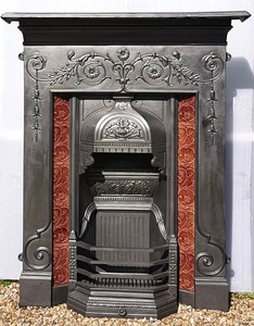 Reclaimed Antique Style Cast Iron Fireplace Original Victorian