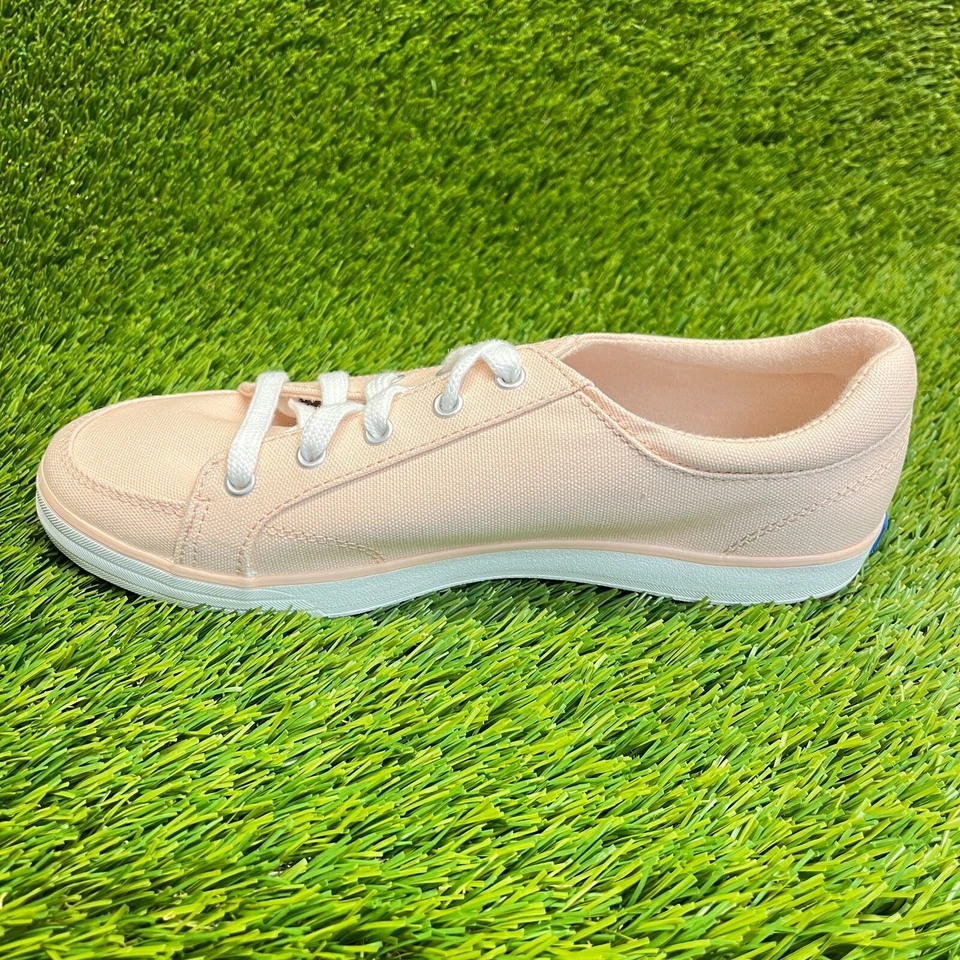 Tênis de lona Keds Center II feminino tamanho 8.5 rosa branco atlético para caminhada - Imagem 2 de 4