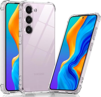 Für Samsung Galaxy A15 Hülle Klar Silikon Stoßfest Handy Cover & Displayschutz
