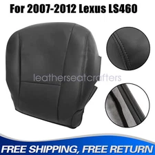 Passenger Bottom Perforated Seat Cover Fits 2007-2012 Lexus LS460 LS600h Black