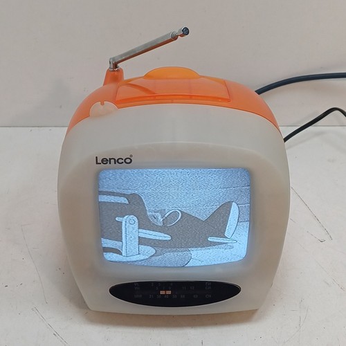Lenco T-9040 Television Black/White 5.5 inch TESTED Orange CRT Retro-Gaming Port - Picture 16 of 17