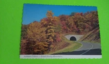 Postcard Autumn Colors Great Smoky Mountains Tunnel Cherokee NC FREE USA SHIP