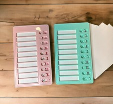 Chores Checklist Chart Memo 2 Plastic Board Chore Reusable Elder Note Green Pink