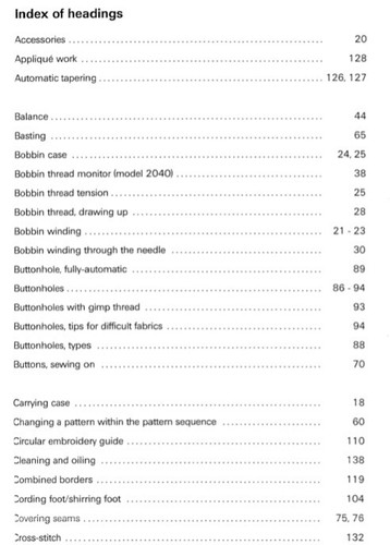 Máquina de coser PFAFF Tiptronic 2030 2040 2042 MANUAL DE INSTRUCCIONES DEL PROPIETARIO - Imagen 3 de 6