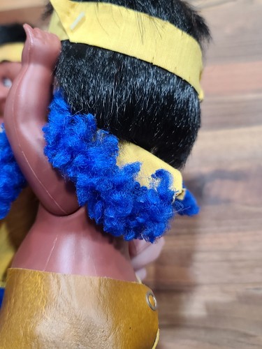 Regal Canada Native American Doll vinyl faux leather clothing Soft plastic Vtg - Picture 16 of 16