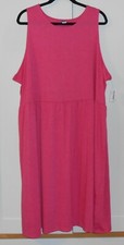 WOMEN'S OLD NAVY SCARLET HEATHER FIT & FLARE SLUB-KNIT MINI TANK DRESS/XXLARGE