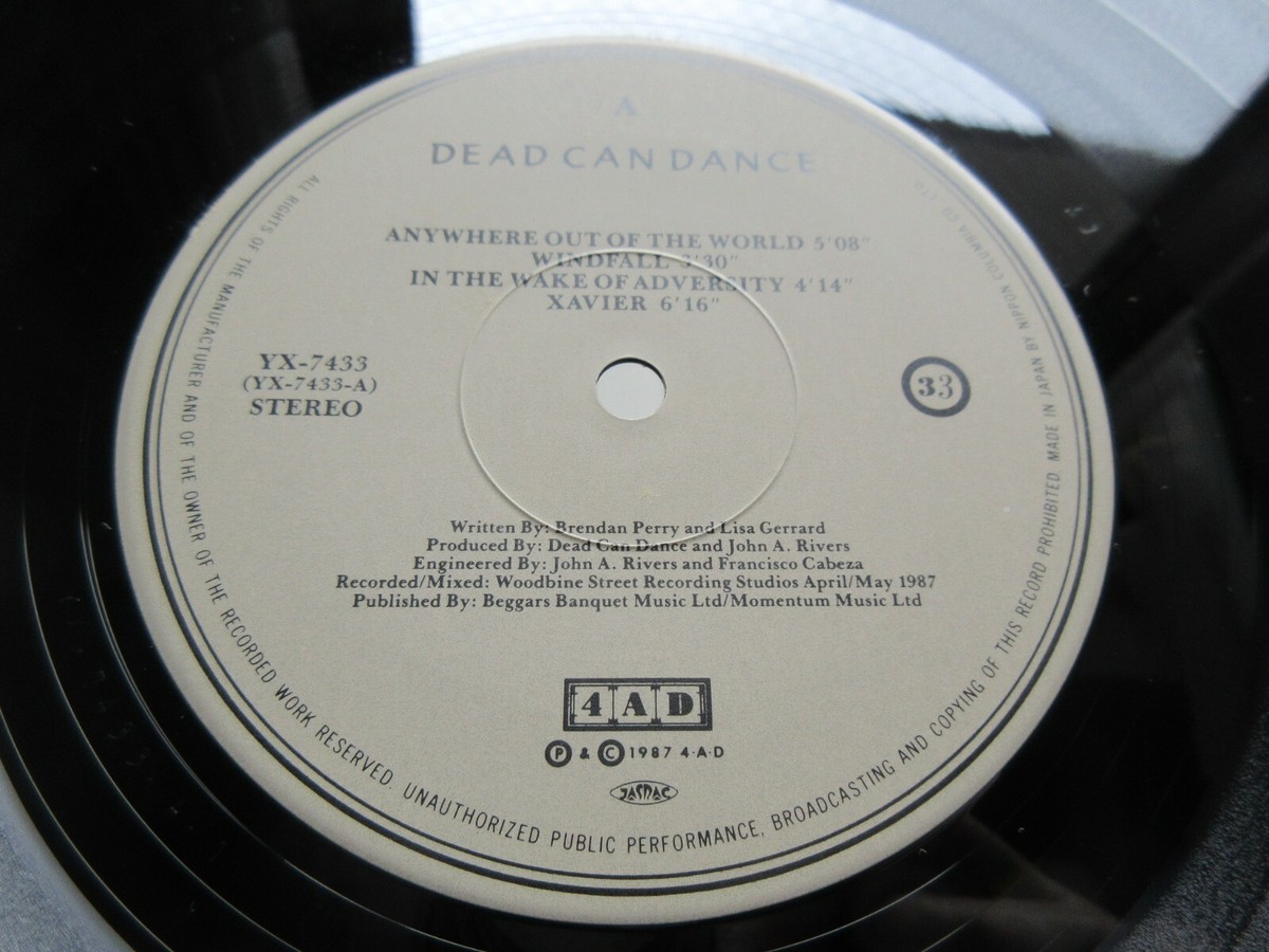 洋楽LP デッド・カン・ダンス 暮れゆく太陽の王国で 1987年YX-7433