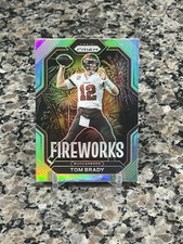 2022 Prizm Football Tom Brady Fireworks Silver Prizm SP Buccs