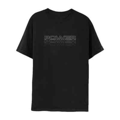 Ellie Goulding Top T-Shirt Tee Gr. UK L Power Trip 100% Baumwolle schwarz