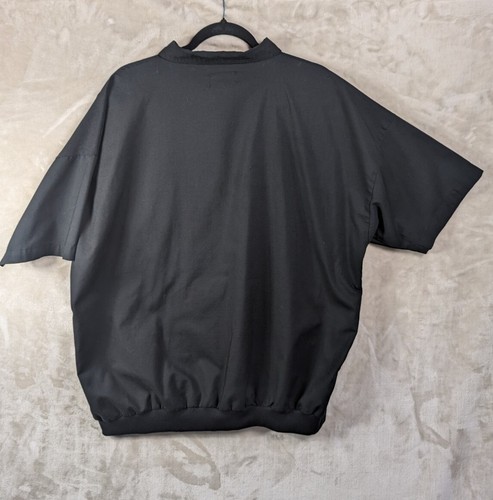 90’s VTG MEMBERS ONLY Shirt XL Half Button Pullover Black Ribbed on Sides - Picture 12 of 14