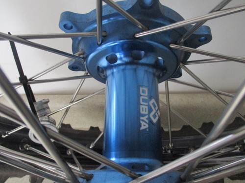 2018 YAMAHA YZ 250F DUBYA TALON 19" REAR WHEEL BLACK W/ BLUE HUB, M188 - Picture 6 of 13