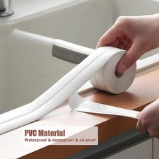 3Pack Self-Adhesive Bath Sealant Strip Flexible Waterproof Caulk Seal Tape Home