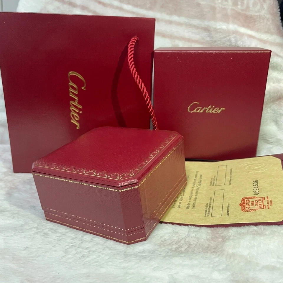 Love Bracelet Box Clou Gift Bag Cartier Jewelry Empty Box Certification Card - Image 4 of 4