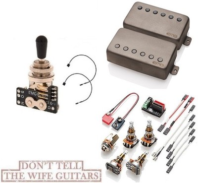 EMG JH SET JAMES HETFIELD ''SANDBLASTED'' STANDARD SPACED LONG POTS ( B289 TOGGLE)