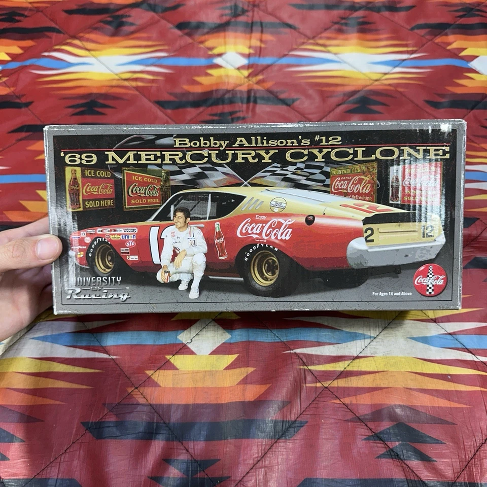1969 Bobby Allison #12 Mercury Cyclone University of Racing 1/24 Diecast w/Auto - Image 2 of 4