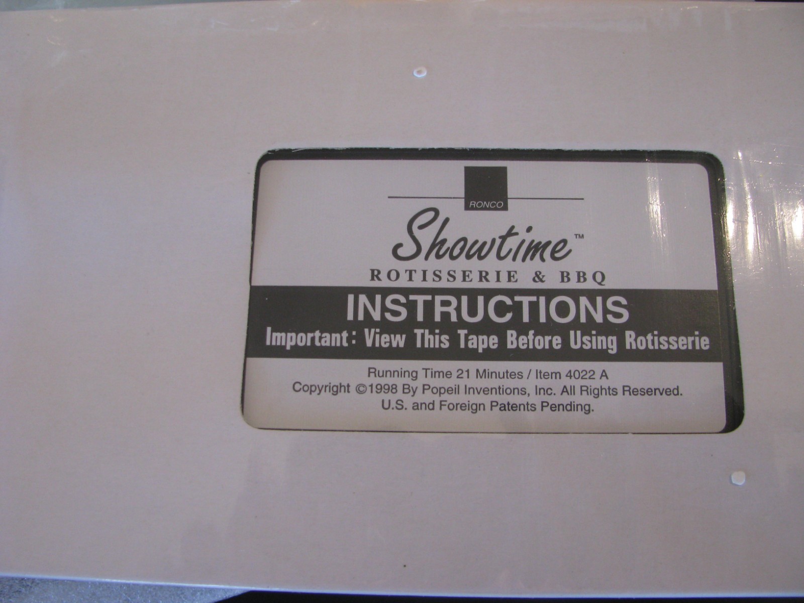 New Ronco Super Showtime Pro - Professional Rotisserie & BBQ Oven - Model 4000