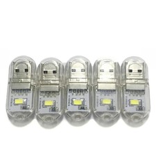 6PCS White Light Mini Size Portable USB Power Night Light Mini Size LED Light