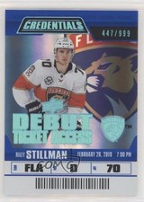 2019 Upper Deck Credentials Debut Ticket Access /999 Tier 1 Riley Stillman z6b