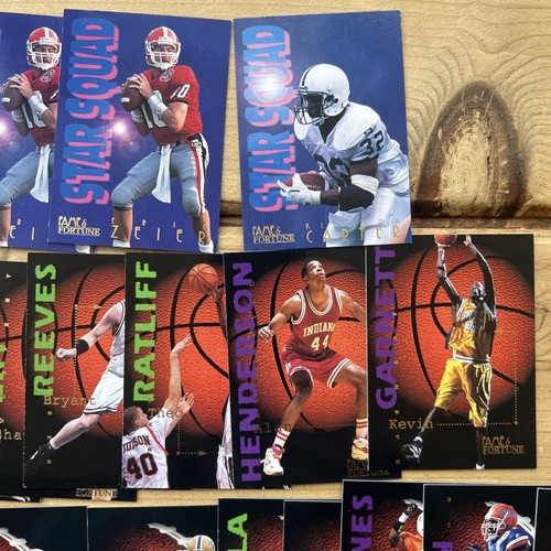 1995-96 Rookies Fame Fortune Basketball Football 36 Card Lot Garnett Sapp McNair - Picture 2 of 5