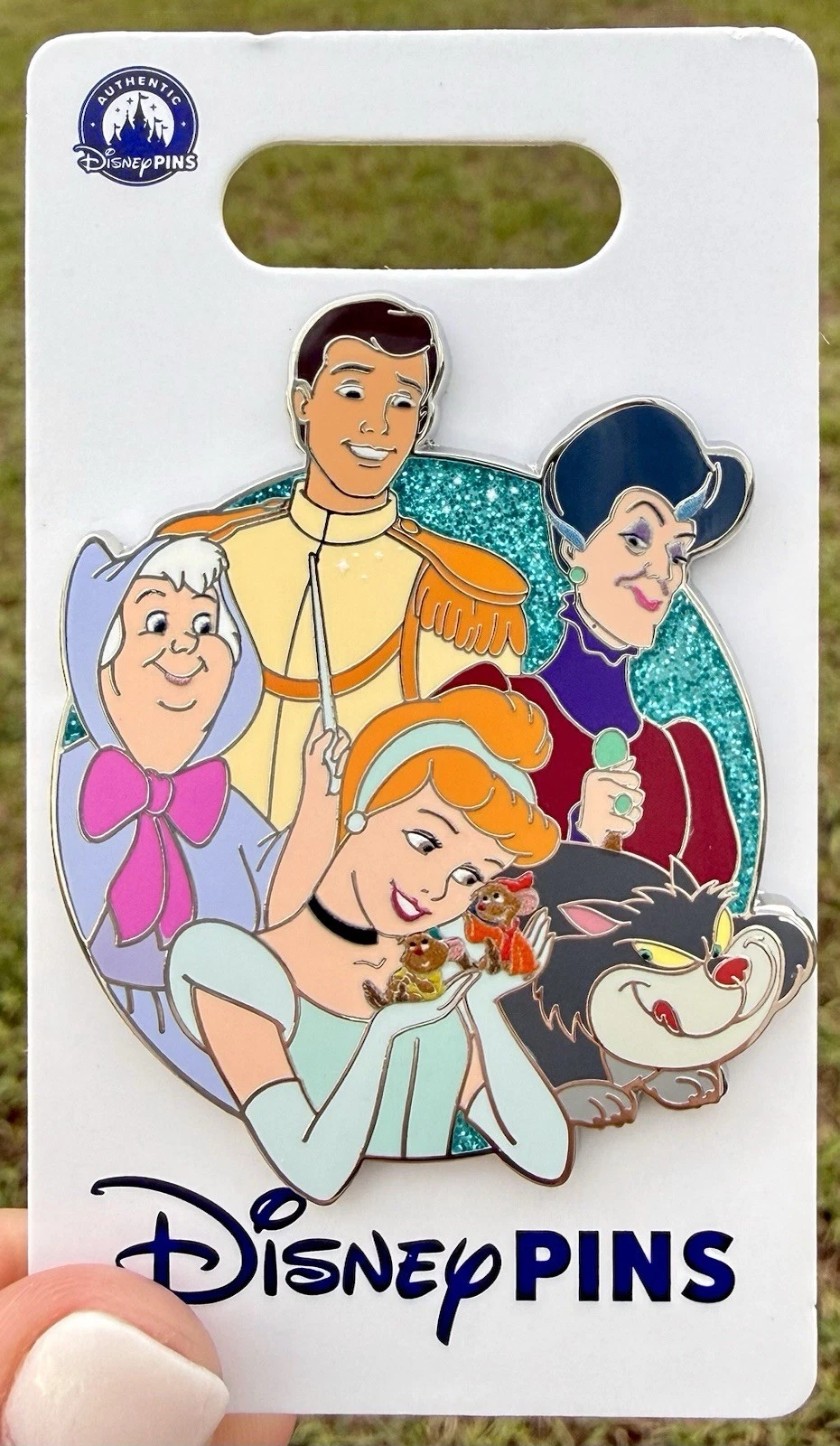 2026 Disney Parks Cinderella Cluster Lucifer Fairy Godmother Tremaine OE Pin