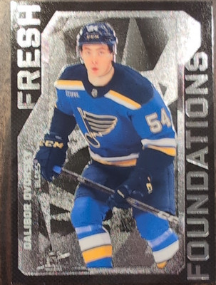 Upper Deck 2025-26 Metal Universe Fresh Foundations FF-1 Dalibor Dvorsky Blues
