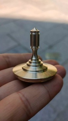 Brass Hand Twisting Spinning Top Gyro Gyroscope Collection Fidget Spinner Toys