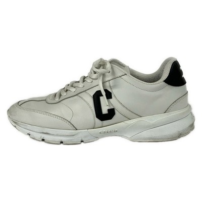 CELINE Runner CR-02 Low Lace-up Sneaker 359483338C White Black Leather -