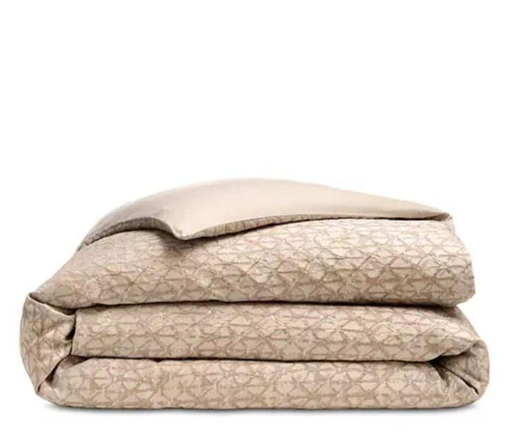 Hudson Park "Diamond Facets" 3 Pc QUEEN Duvet Set With Shams, Copper, NWOT - Image 3 of 4